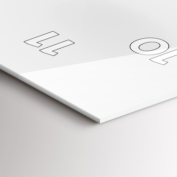 Ceas vertical de perete din sticlă Panorama orasului