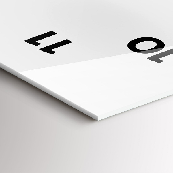 Ceas vertical de perete din sticlă Panorama orasului