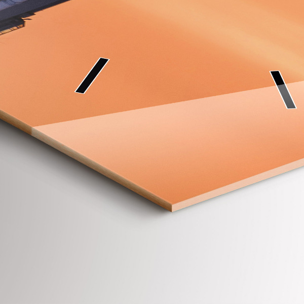 Ceas vertical de perete din sticlă Podul Benjamin Franklin