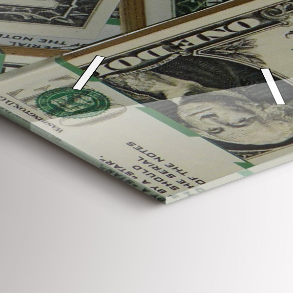 Ceas vertical de perete din sticlă 1 dolar american