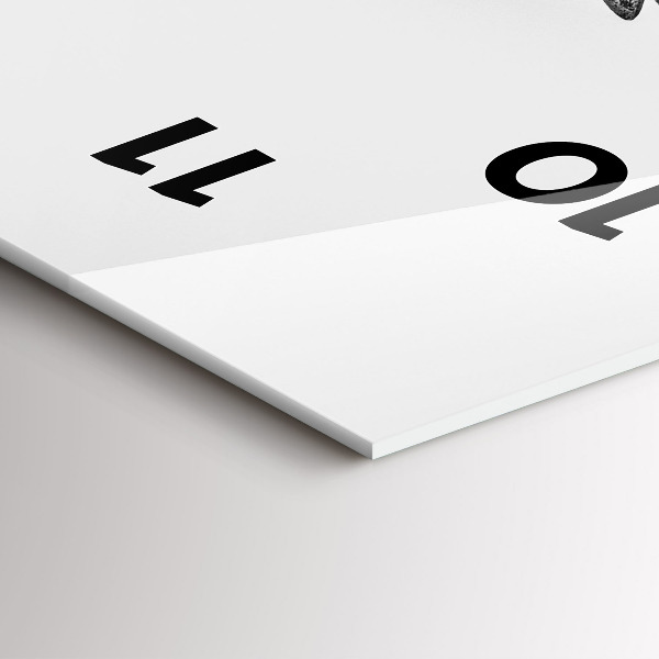 Ceas vertical de perete din sticlă Statuia Libertății din Budapesta