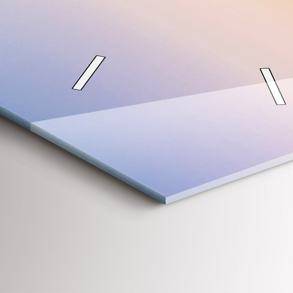 Ceas vertical de perete din sticlă Peisaj maritim