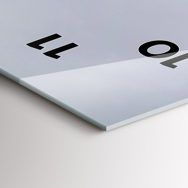 Ceas vertical de perete din sticlă Statuia Maicii Domnului din Lyon