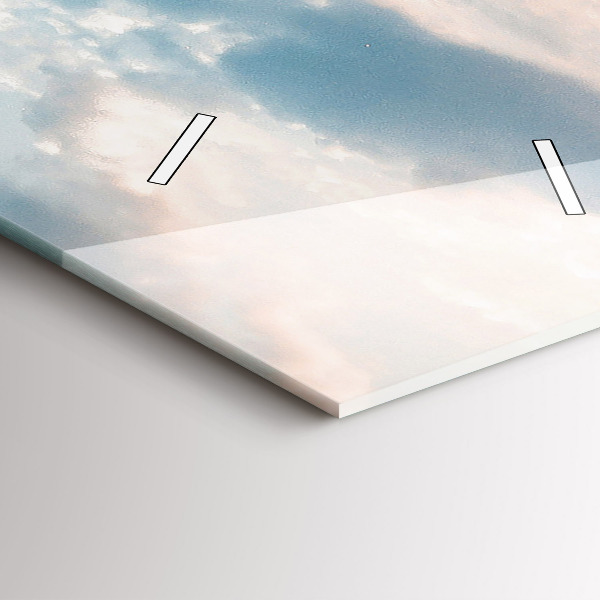 Ceas vertical de perete din sticlă Insulă din Croația