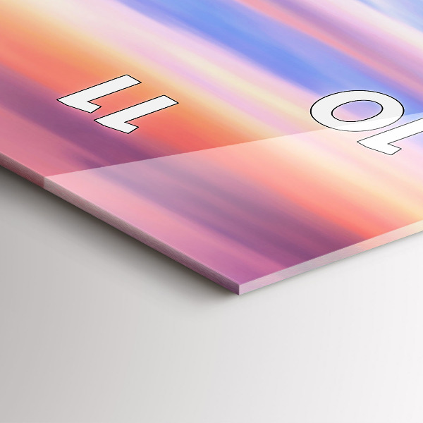 Ceas vertical de perete din sticlă Cascada Godafoss Islanda