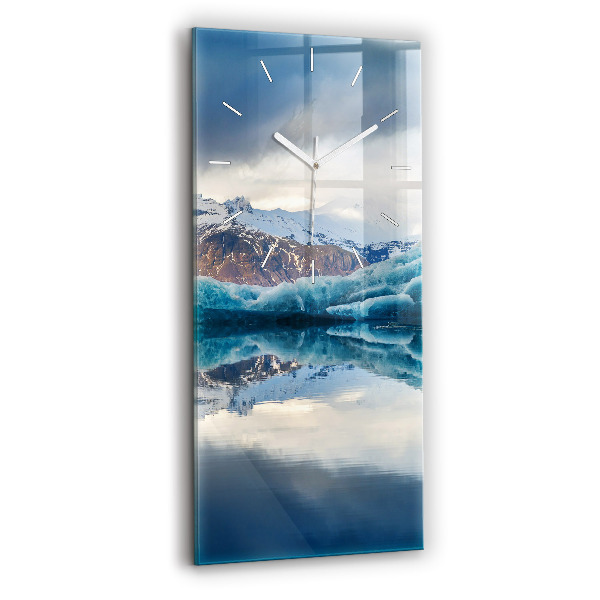 Ceas vertical de perete din sticlă Lacul Jokulsarlon Islanda
