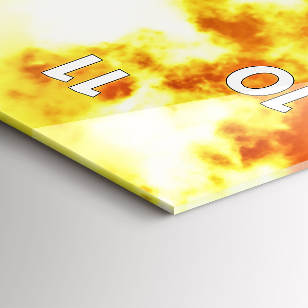 Ceas vertical de perete din sticlă Turnul Eiffel din Paris