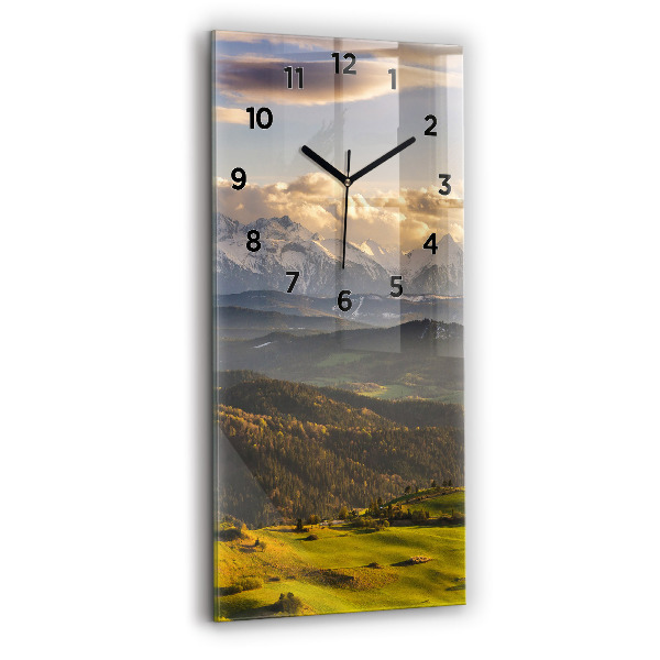 Ceas vertical de perete din sticlă Pieniny – Wysoki Wierch