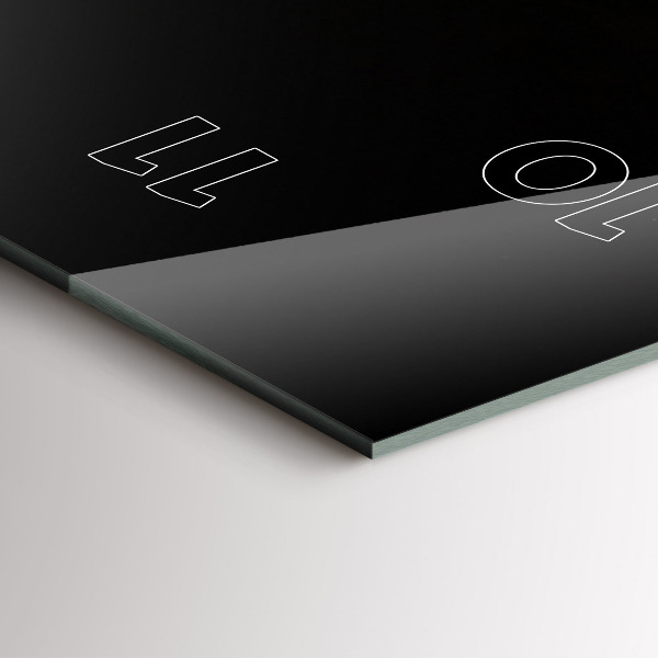 Ceas vertical de perete din sticlă Podul Carol din Praga