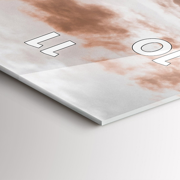 Ceas vertical de perete din sticlă Castelul Spiš din Slovacia