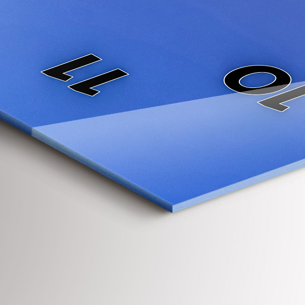 Ceas vertical de perete din sticlă Orașul iluminat noaptea