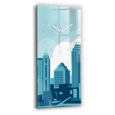 Ceas vertical de perete din sticlă Arhitectura in SUA