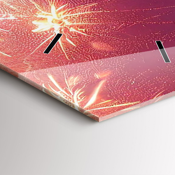 Ceas vertical de perete din sticlă Oraș noaptea în Philadelphia