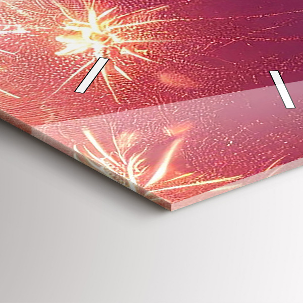 Ceas vertical de perete din sticlă Oraș noaptea în Philadelphia