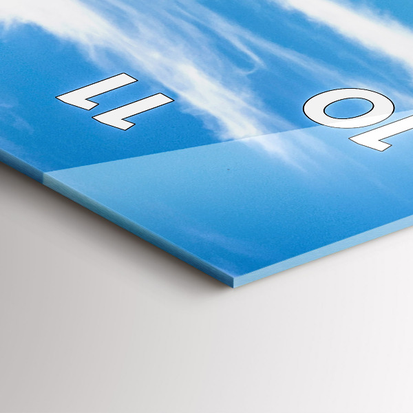 Ceas vertical de perete din sticlă Valea Chamonix, Alpii francezi