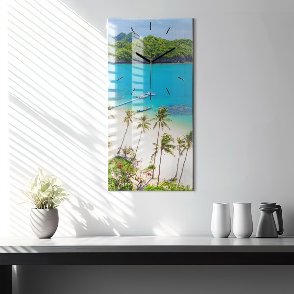 Ceas vertical de perete din sticlă Parcul național Thailanda