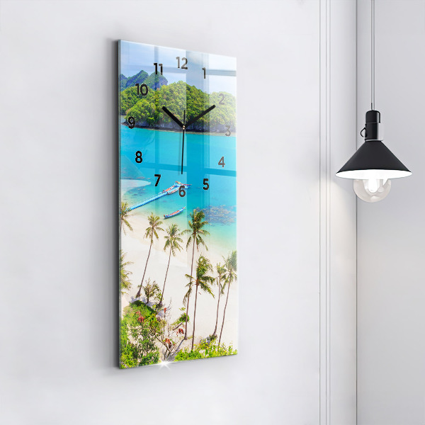 Ceas vertical de perete din sticlă Parcul național Thailanda