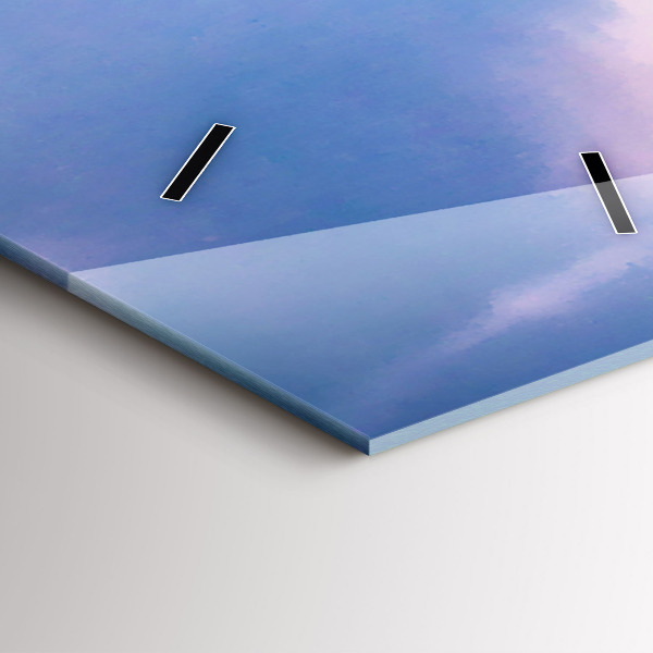 Ceas vertical de perete din sticlă Gheizerul de pe insula Islanda