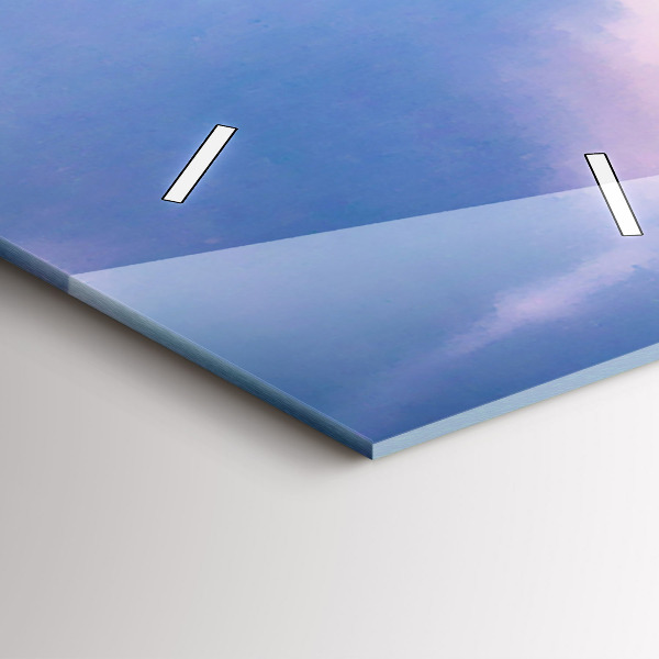 Ceas vertical de perete din sticlă Gheizerul de pe insula Islanda