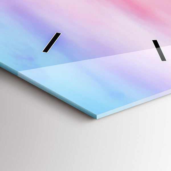 Ceas vertical de perete din sticlă Vedere asupra munților din Islanda