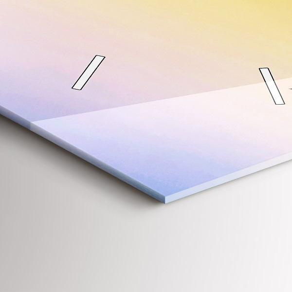 Ceas vertical de perete din sticlă Munte de gheață și răsărit