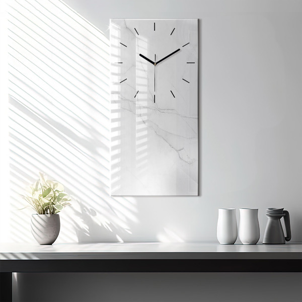 Ceas vertical de perete din sticlă Marmură decorativă