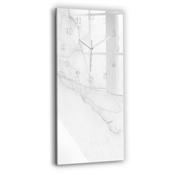Ceas vertical de perete din sticlă Marmură decorativă