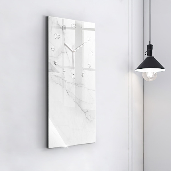 Ceas vertical de perete din sticlă Marmură decorativă