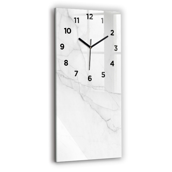 Ceas vertical de perete din sticlă Marmură decorativă