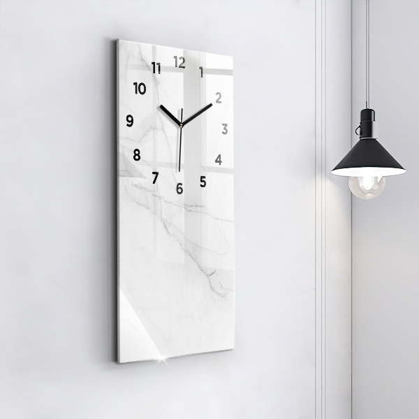 Ceas vertical de perete din sticlă Marmură decorativă