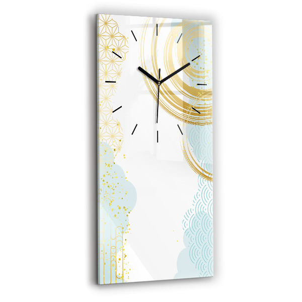 Ceas vertical de perete din sticlă Model decorativ