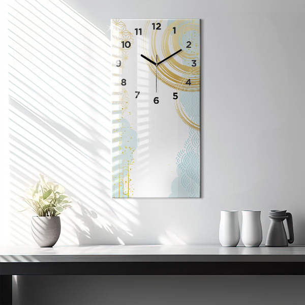 Ceas vertical de perete din sticlă Model decorativ