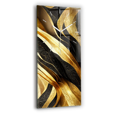 Ceas vertical de perete din sticlă Abstracție elegantă
