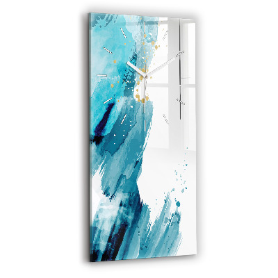 Ceas vertical de perete din sticlă Mișcări de perie