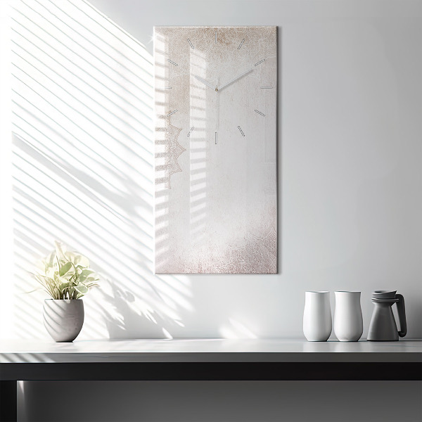 Ceas vertical de perete din sticlă Model decorativ