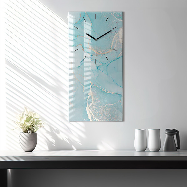 Ceas vertical de perete din sticlă Marmură decorativă