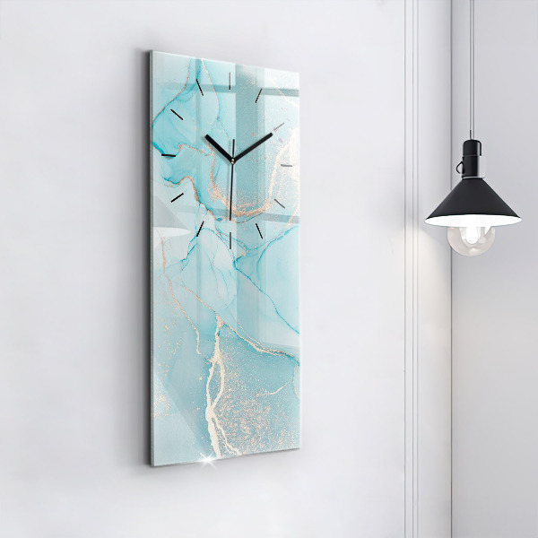 Ceas vertical de perete din sticlă Marmură decorativă