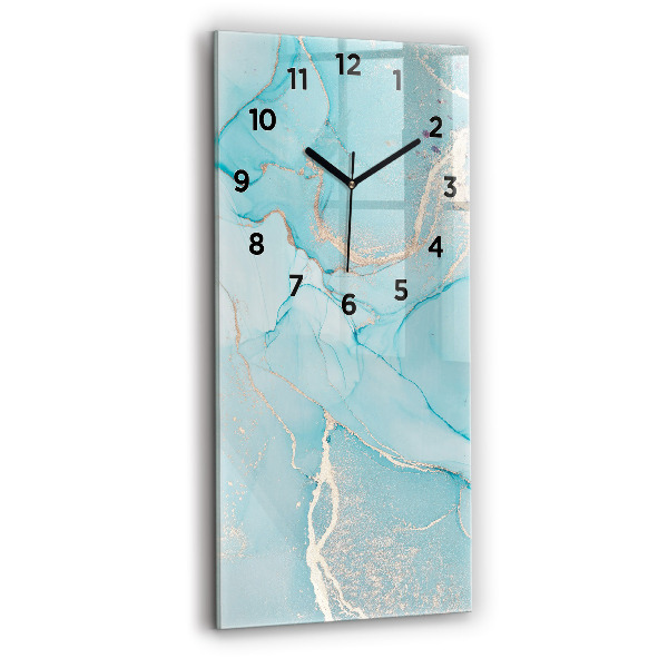 Ceas vertical de perete din sticlă Marmură decorativă