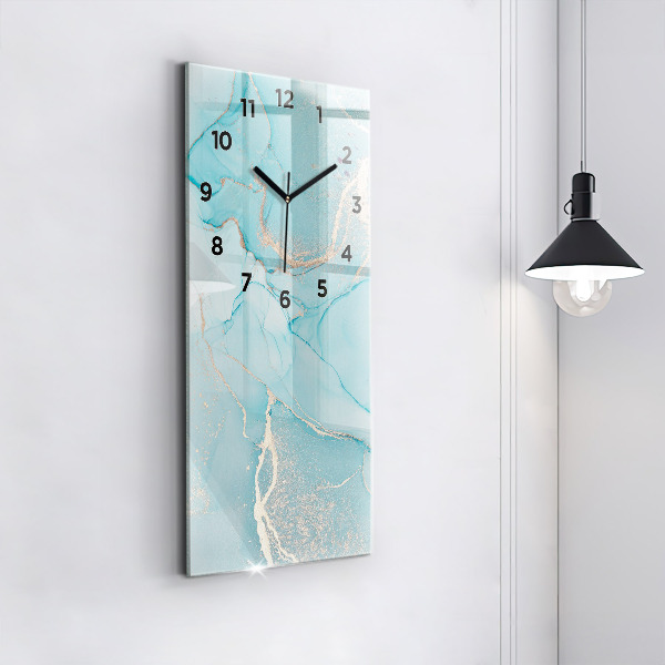 Ceas vertical de perete din sticlă Marmură decorativă