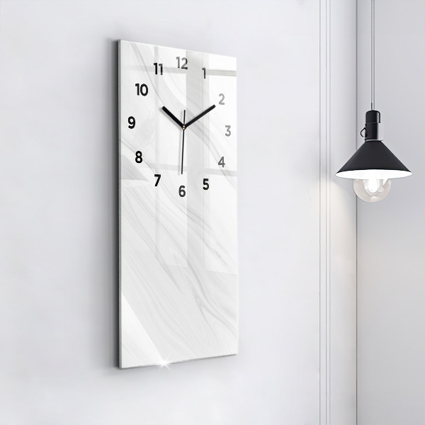 Ceas vertical de perete din sticlă Marmură decorativă