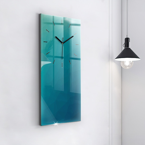 Ceas vertical de perete din sticlă Abstracția nautică