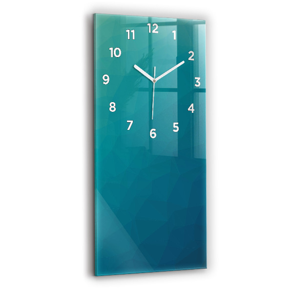 Ceas vertical de perete din sticlă Abstracția nautică