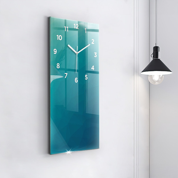 Ceas vertical de perete din sticlă Abstracția nautică