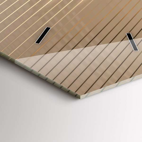 Ceas vertical de perete din sticlă Lumină abstractă