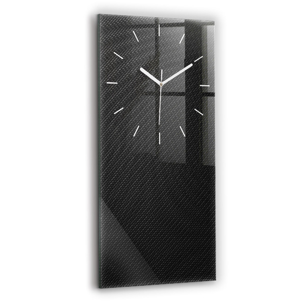 Ceas vertical de perete din sticlă Abstracție întunecată