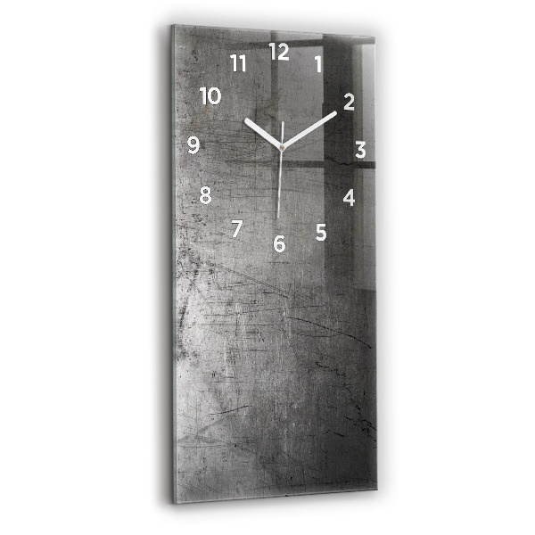 Ceas vertical de perete din sticlă Perete metalic