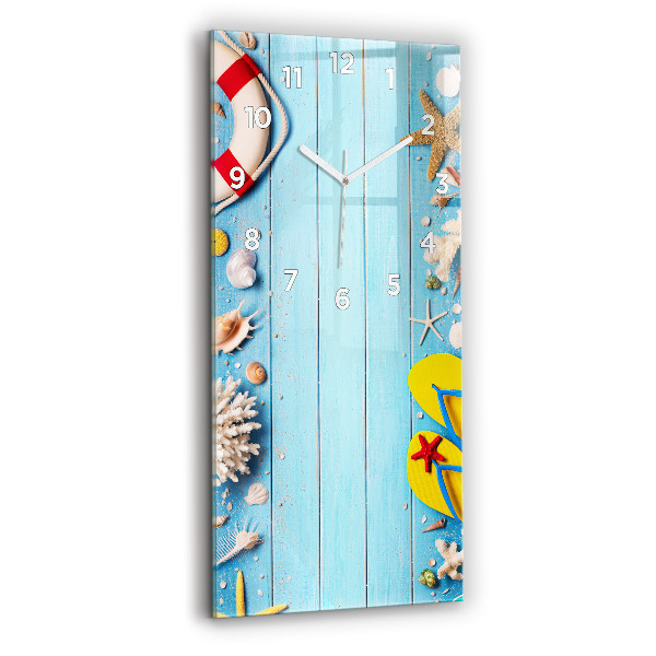 Ceas vertical de perete din sticlă Accesorii pentru plaja