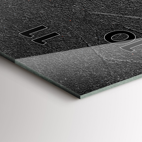 Ceas vertical de perete din sticlă Ardei roșii