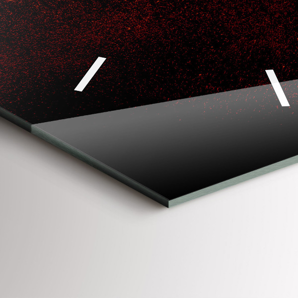 Ceas vertical de perete din sticlă Ardei iute