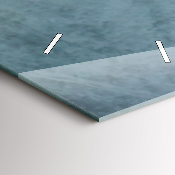 Ceas vertical de perete din sticlă O ceașcă de cafea